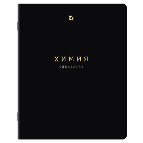 Тетради предметные, КОМПЛЕКТ 12 ПРЕДМЕТОВ, 48 л., Soft-Touch, 3D-фольга, BRAUBERG, «BLACK GOLD»