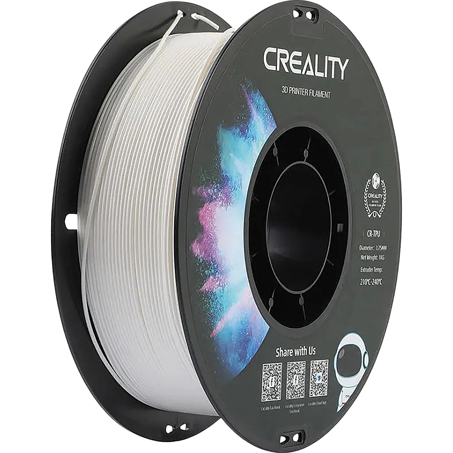 превью Пластик CR-TPU- Creality 1.75 м м 1 кг, белая (3301040033)