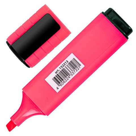 Текстовыделитель BRAUBERG «ORIGINAL NEON», РОЗОВЫЙ, линия письма 1-5 мм