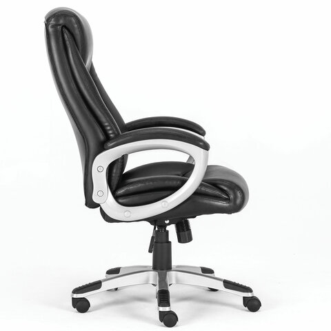 Кресло офисное BRABIX PREMIUM «Grand EX-501», рециклированная кожа, черное, 531950