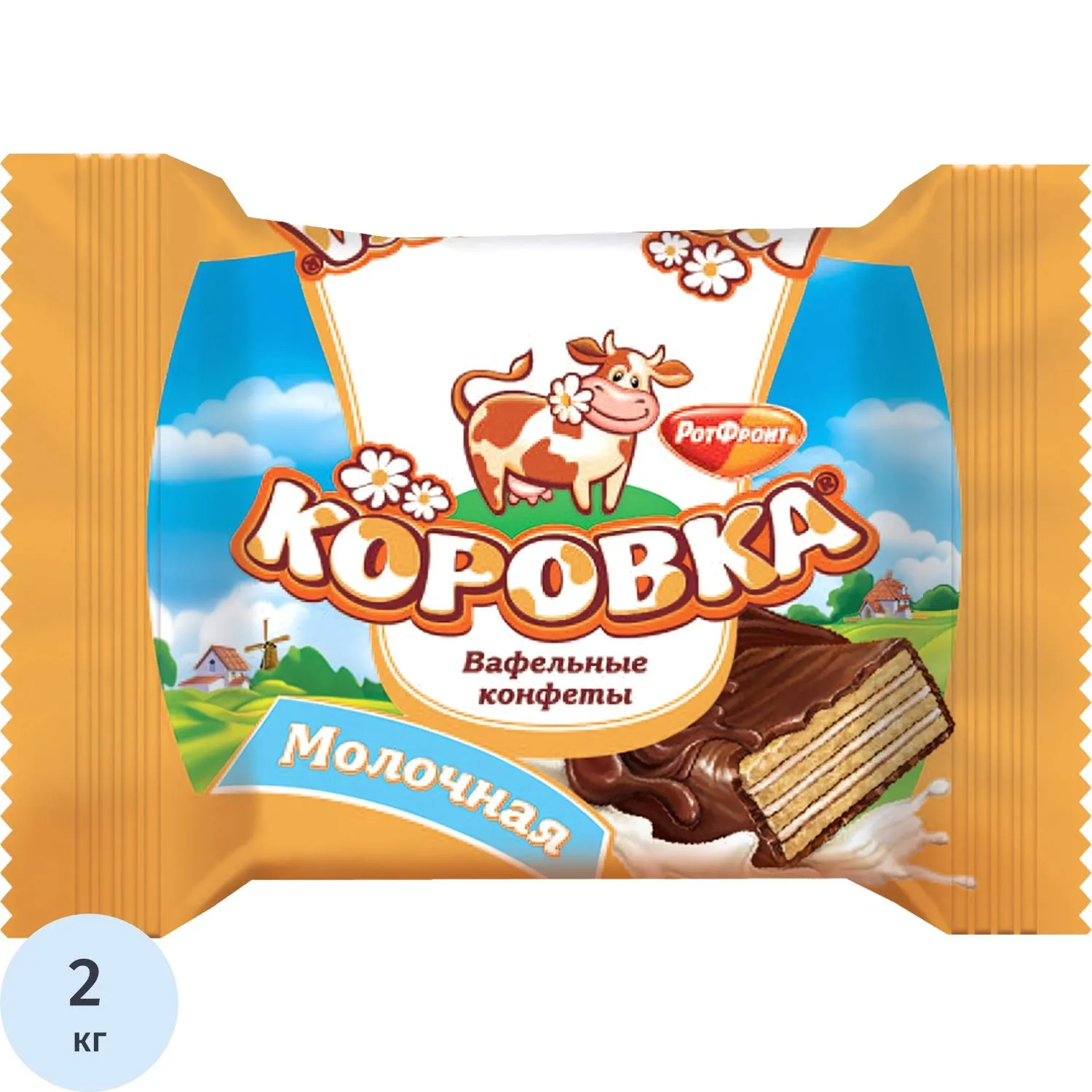 превью Вафли Коровка молочные, 2 кг