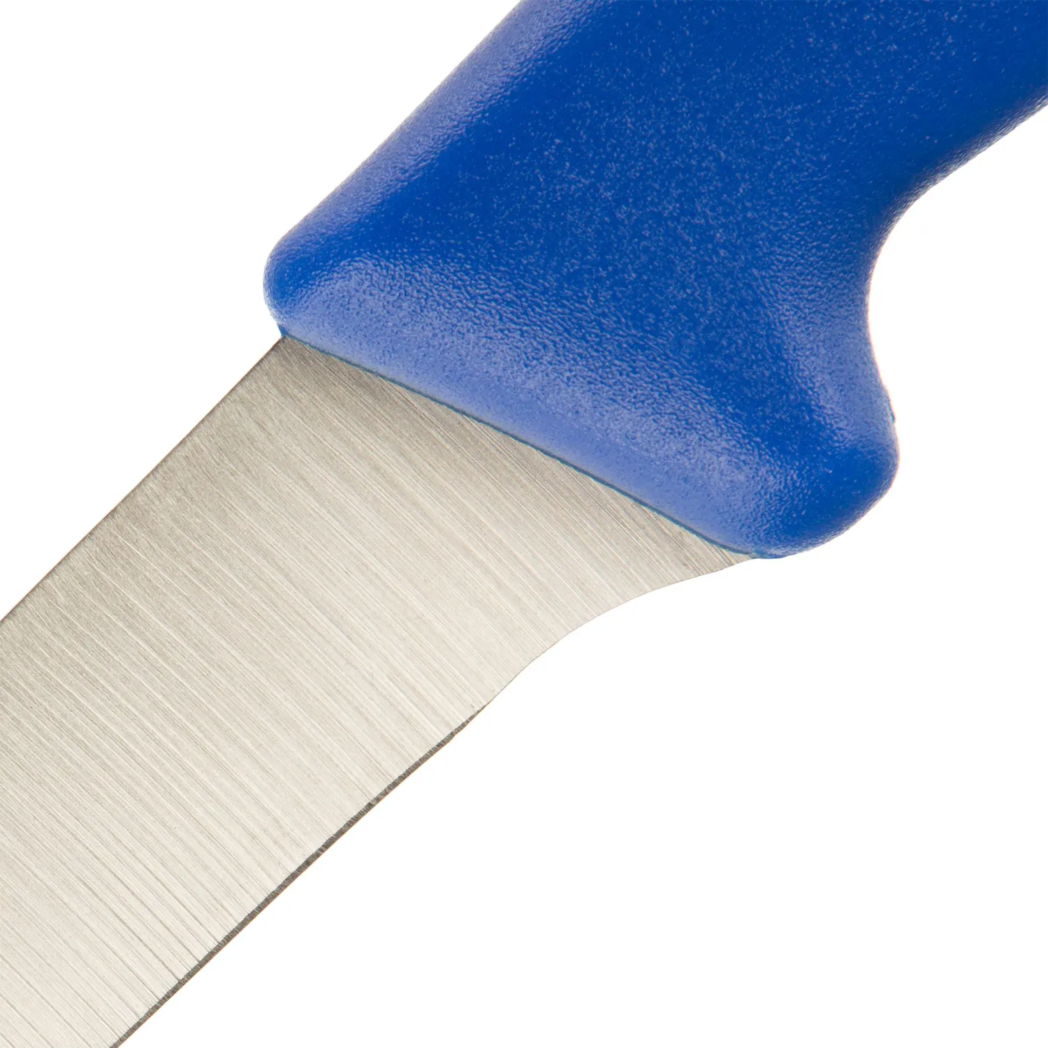 Нож разделочный лез 150 мм толщ 2 мм 3Cr13 синяя пластиковая ручка