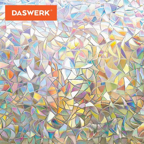 Пленка на окно самоклеящаяся статическая БЕЗ КЛЕЯсолнцезащитная45×150 см«Витраж»DASWERK607968