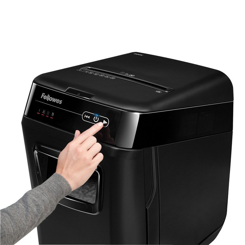 Уничтожитель документов Fellowes FS-46536 AutoMax 200C 4-й уровень секретности объем корзины 32 л