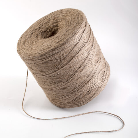 Шпагат BRAUBERG джутовый, банковский, полированный, длина 1200 м, диаметр 1.8 мм