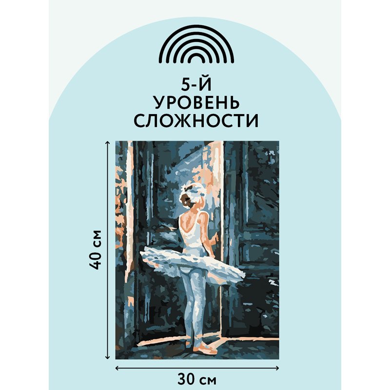 Картина по номерам на холсте ТРИ СОВЫ «Трепет перед выступлением», 30×40, с акриловыми красками и кистями