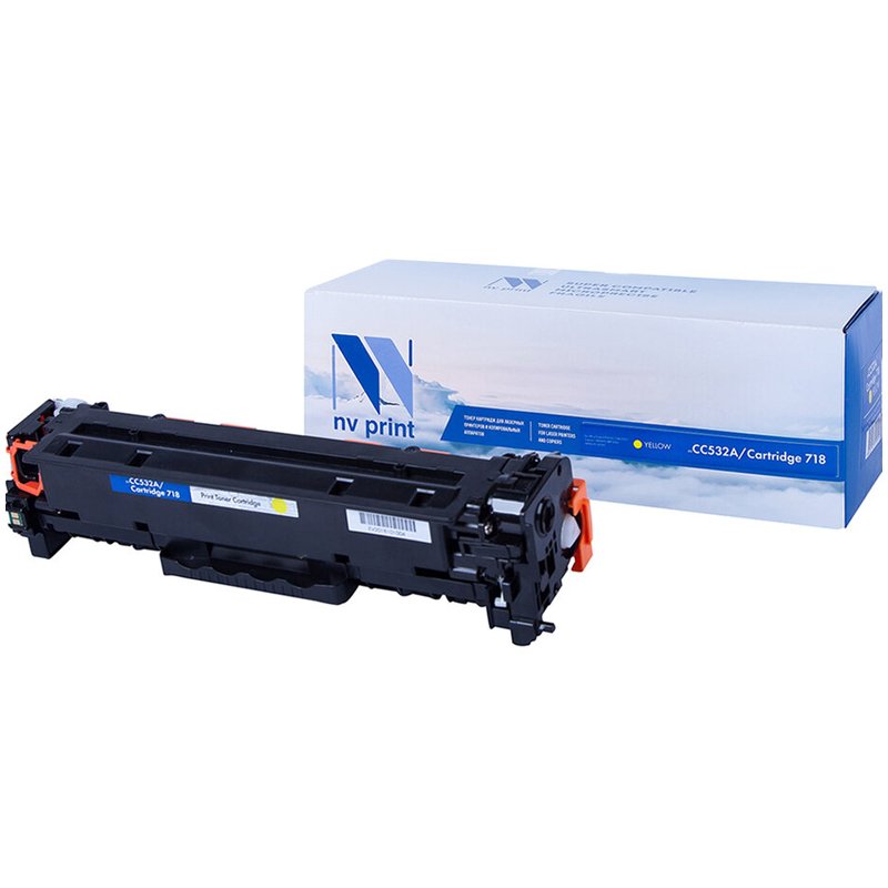 Картридж лазерный NV PRINT (NV-718Y) для CANON LBP7200Cdn/MF8330Cdn/8350Cdn, желтый, ресурс 2900 стр. 