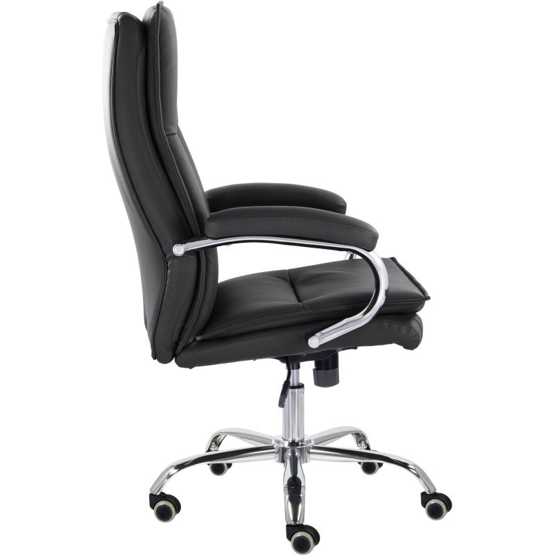 Кресло UP_EChair СН-701 Куба В хром ХДП Ср S-0401 (черный)