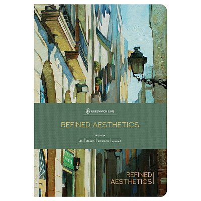 Тетрадь 40л., А5, точка на сшивке Greenwich Line «Refined aesthetic», матовая ламинация, тон. блок 80г/м2
