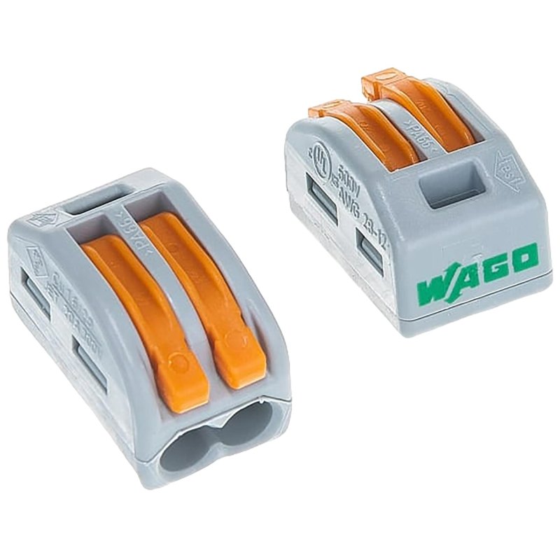 Клемма WAGO 222-412 (2×2.5мм2 с рычажком) уп. (50шт) бтп