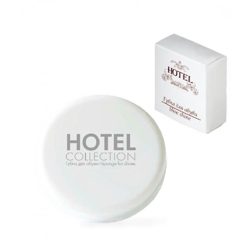 Губка для обуви круглая Hotel Collection картонная упаковка 400 штук