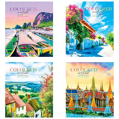Тетрадь 80л., А5, линия ArtSpace «Путешествия. Coloured world»