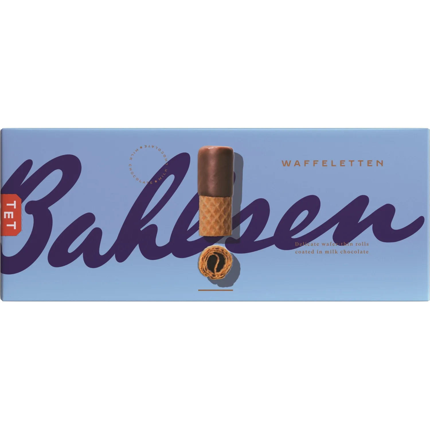 превью Вафельные трубочки Banlsen Waffeletten Milk в молочном шоколаде, 100г