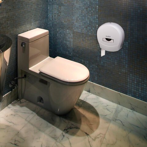 Диспенсер для туалетной бумаги LAIMA PROFESSIONAL CLASSIC (Система T2), малый, белый, ABS-пластик