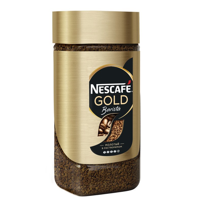 Кофе Nescafe Gold Barista Style раств.с молот.85г стекло