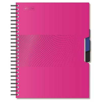 Бизнес-тетрадь Attache Digital A5 140 листов розовый в клетку на спирали (170×205 мм)