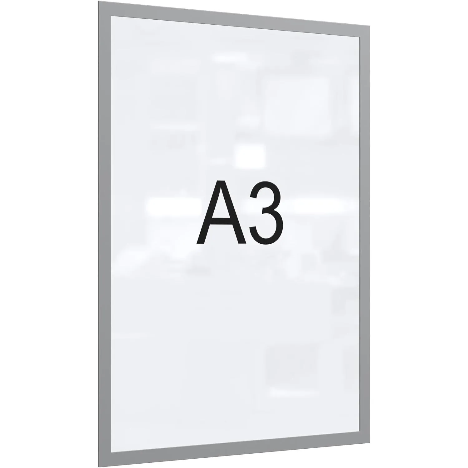 превью Рамка магнитная А3 Attache серая для металлических поверхностей (5 штук в упаковке)