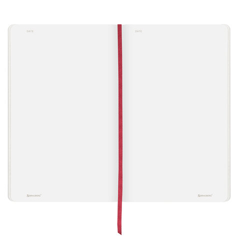Блокнот-скетчбук А5 (130×210 мм), BRAUBERG ULTRA, под кожу, 80 г/м2, 96 л., без линовки, красный