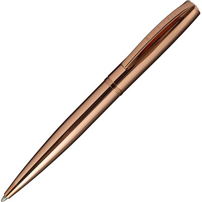 Ручка шариковая автомат. SIENNA 1мм, синяя, корп. роз золото, в фут. 20-0356/13