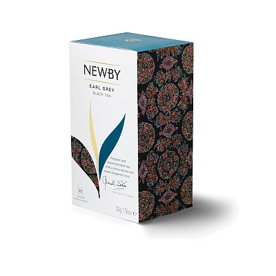 Чай Newby Эрл Грей черный 25 пакетиков