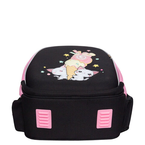 Ранец GRIZZLY анатомическая спинка, c брелоком, для девочек, «YUMMY», 36×28х20 см