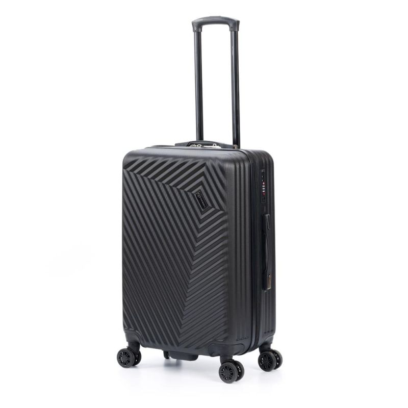 превью Чемодан TORBER Lama, черный, ABS-пластик, 43×25.5×67см, 62 л, T1919M-Black