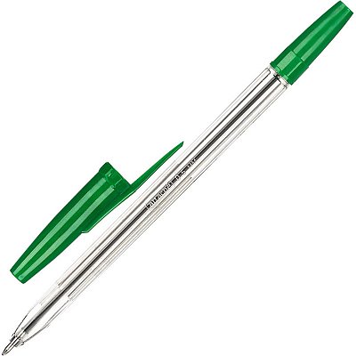 Ручка шариковая неавтоматическая Attache Elementary зеленая (толщина линии 0.5 мм)