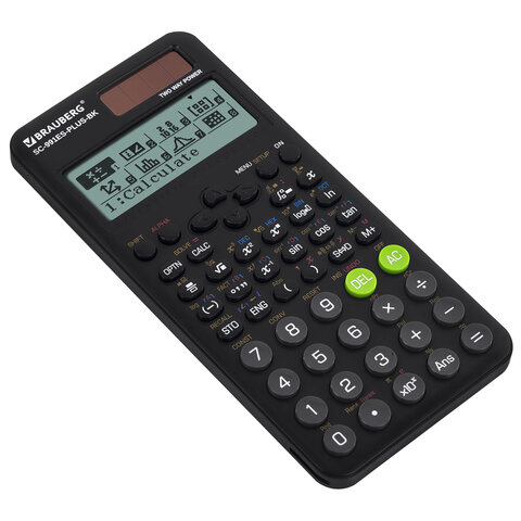 Калькулятор инженерный BRAUBERG SC-991ES-PLUS-BK (164×80 мм), 552 функции, 10+2 разряда, ЧЕРНЫЙ