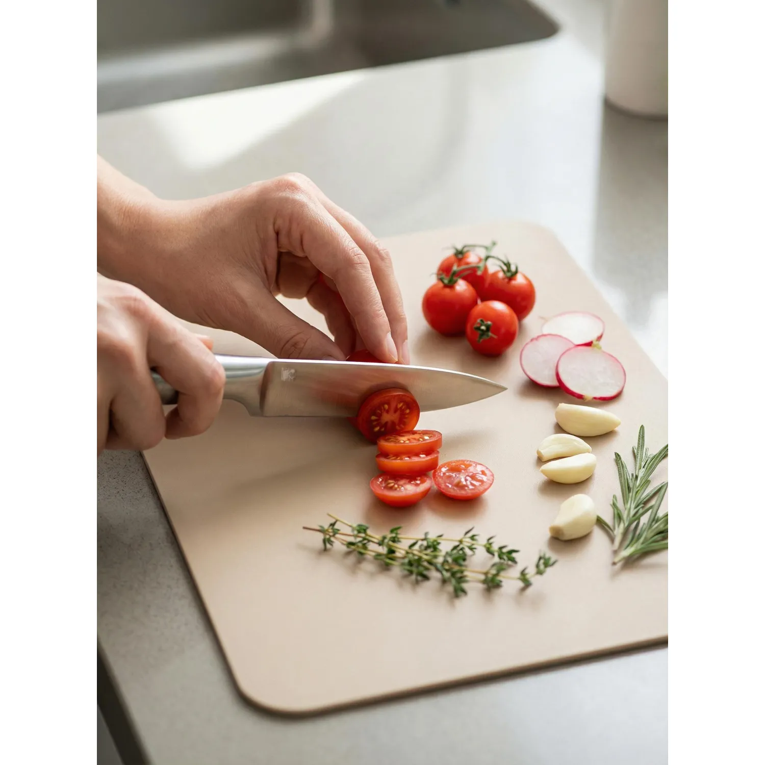 Нож овощной лез 88 мм толщ 2 мм 3Cr13 ручка матированная нерж сталь