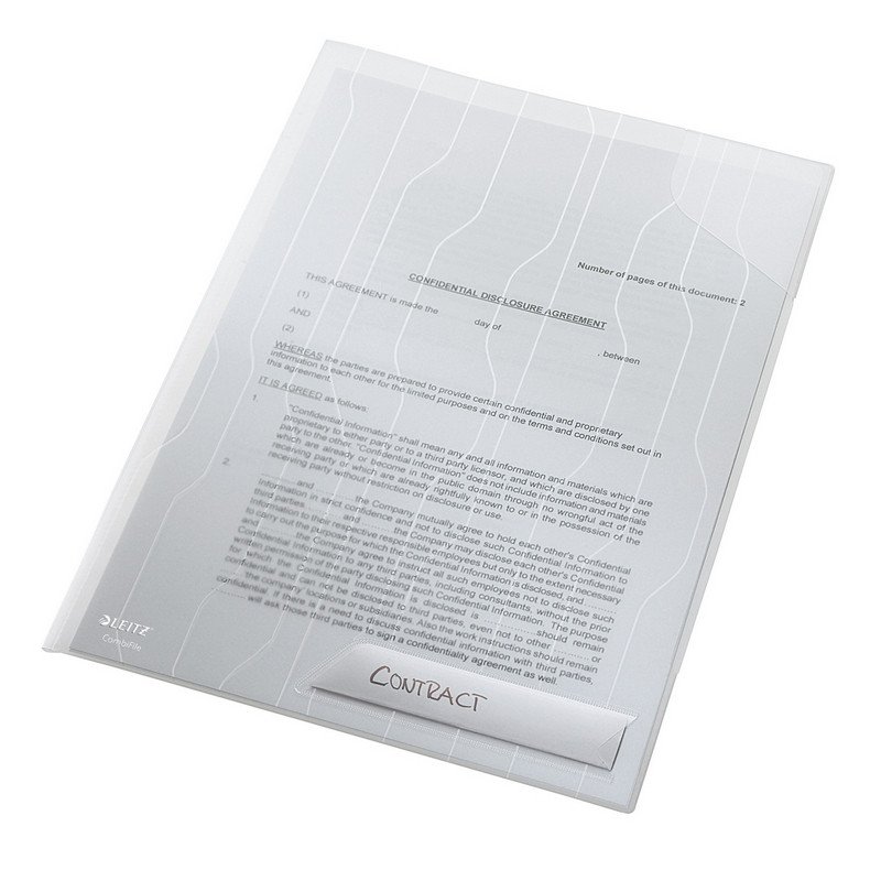 Папка-уголок CombiFile прозрачная 200 мкм (3 штуки в упаковке)