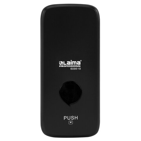 Дозатор для жидкого мыла LAIMA PROFESSIONAL PREMIUM BLACK, НАЛИВНОЙ, 1 л, черный, ABS-пластик