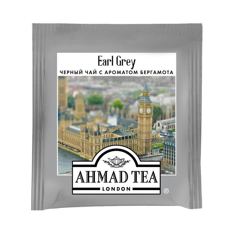 Чай Ahmad Earl grey (черный с бергамотом, 100пак/уп)
