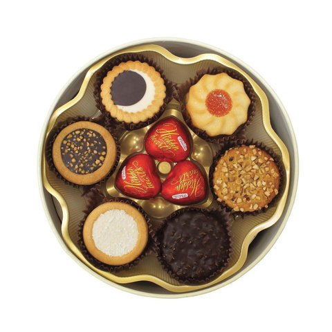 Печенье сдобное Бискотти Santa Bakery + шоколадные конфеты 500 г