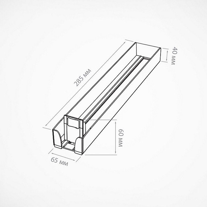 Лоток пластиковый для сигарет Sig-Tray, длина 285 мм, 20 штук в упаковке