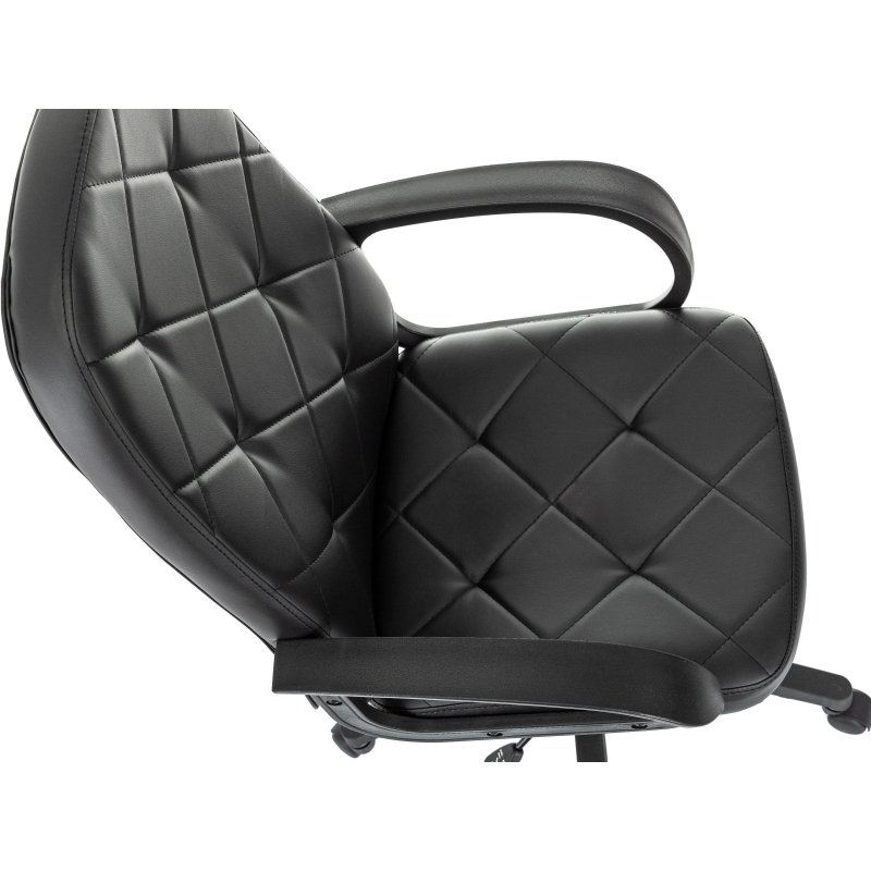 Кресло VB_EChair 602 PU черный эко. кожа крестов. пластик
