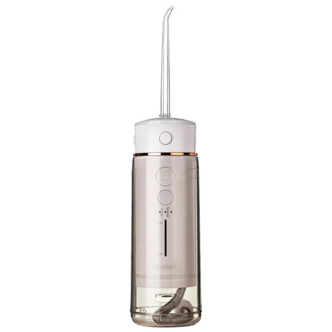 Ирригатор для полости рта REVYLINE RL 420, портативный, емкость резервуара 0.18 л, 2 насадки, белый