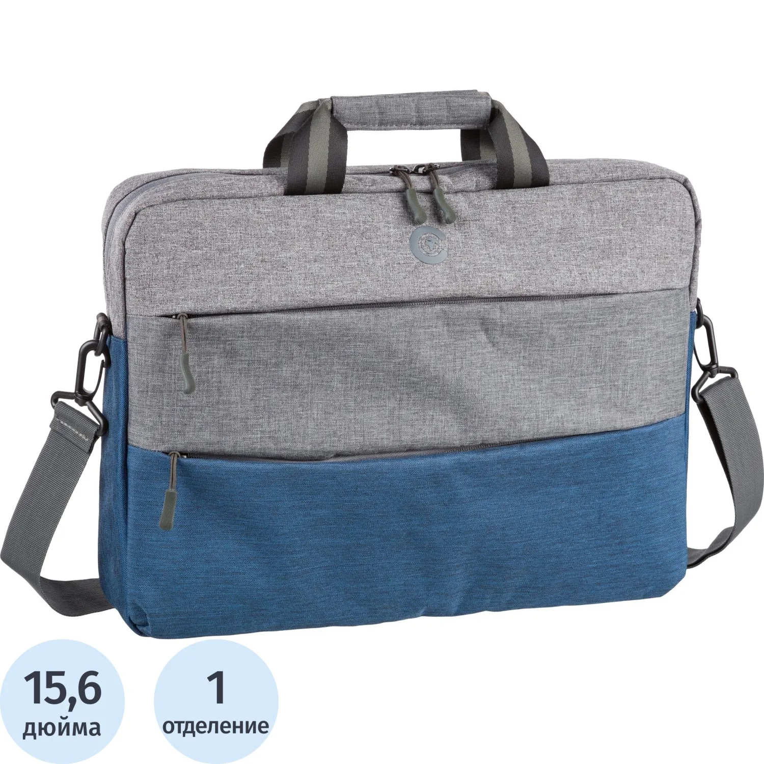 Сумка для ноутбука 15.6" Continent CC-212 синяя/серая (CC-212 Blue)