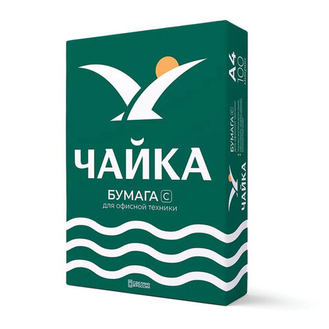 превью Бумага офисная А480 г/м2500 л. марка СЧАЙКАРоссия146% (CIE)