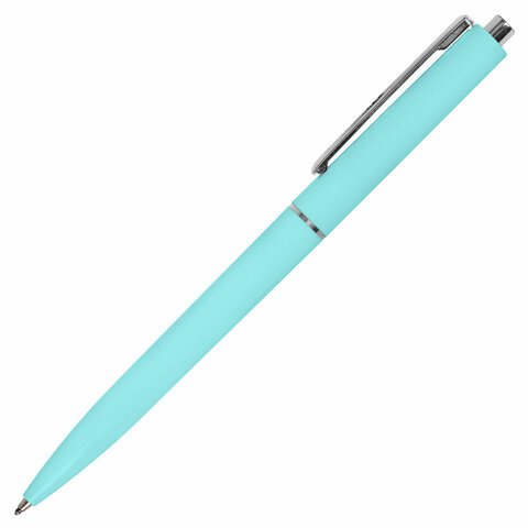 Ручка шариковая автоматическая BRAUBERG X17 PASTEL, СИНЯЯ, стандартный узел 0.7 мм, линия письма 0.5 мм