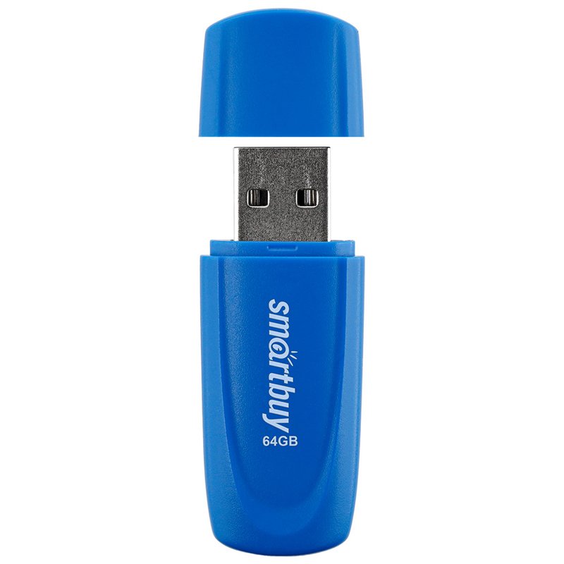 Память Smart Buy «Scout» 64GB, USB 2.0 Flash Drive, синий
