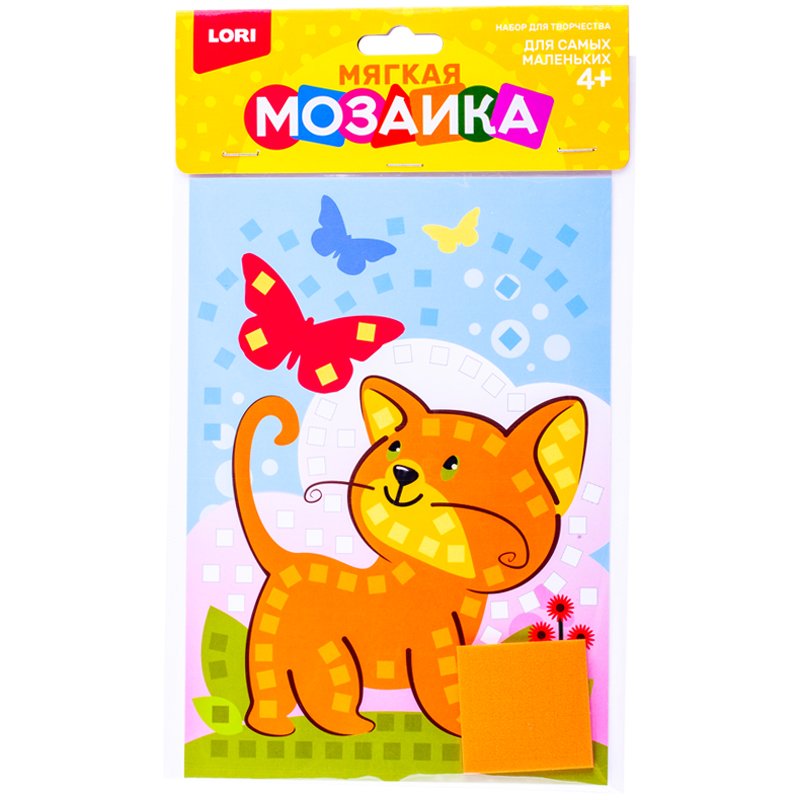 превью Аппликация из мягкого пластика Lori «Котенок», 14.8×21см, европодвес