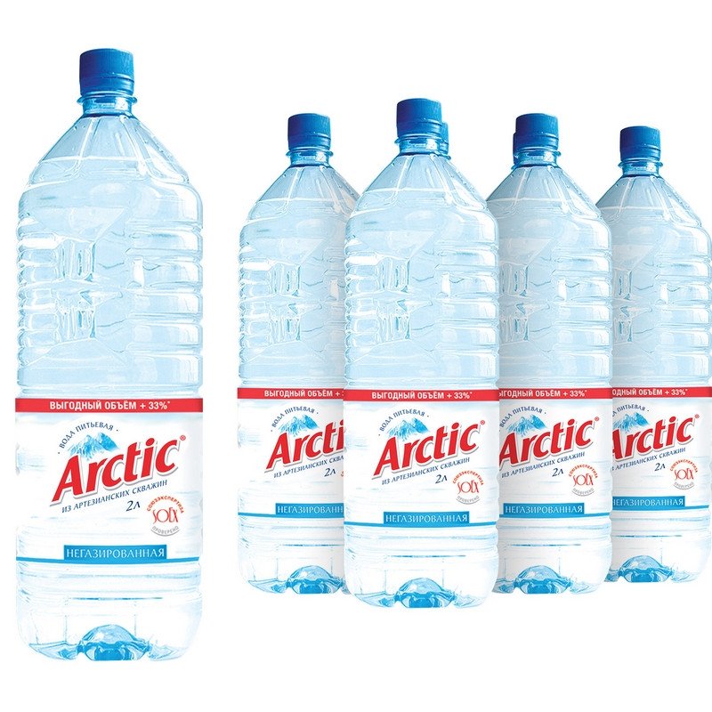 превью Вода питьевая Arctic негазированная 2 л (6 штук в упаковке)