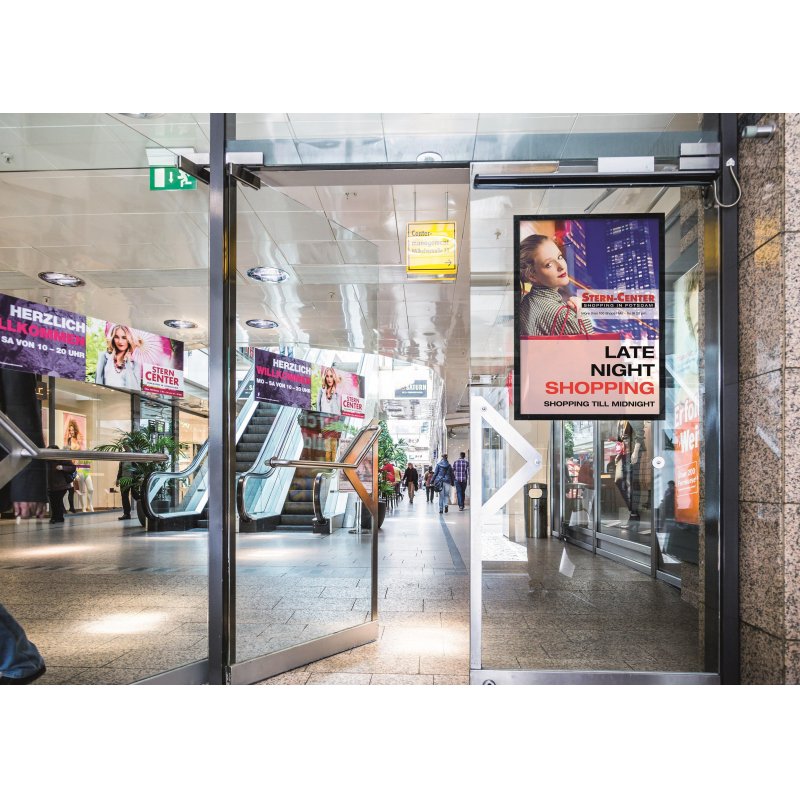 Информационный стенд настенный Durable Duraframe Poster А1 пластиковый серебристый (магнитная рамка)