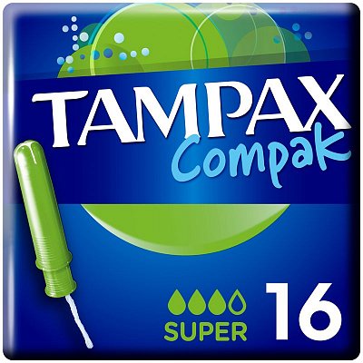 Тампоны Tampax «Compak Super», 16шт. (ПОД ЗАКАЗ)