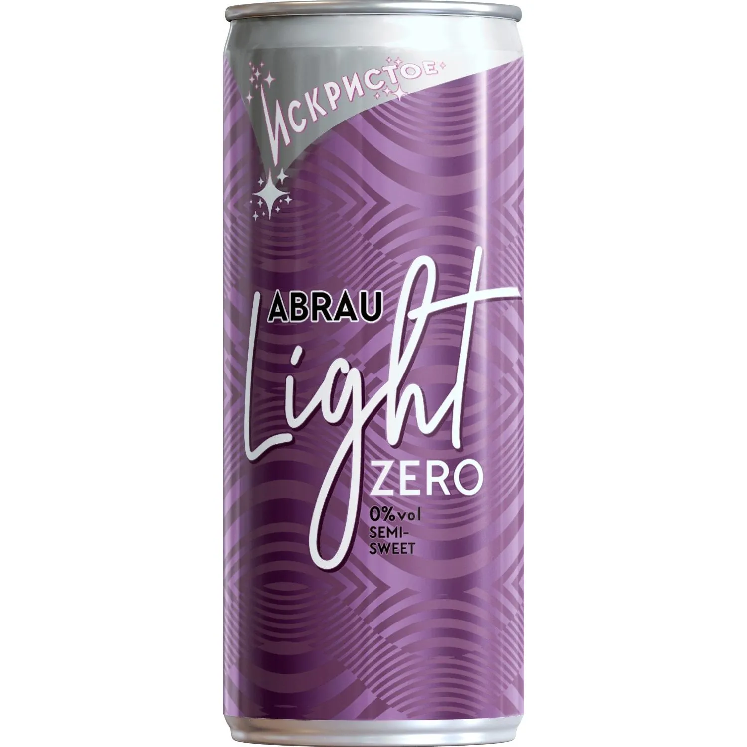 превью Вино безалкогольное Abrau Light Зеро полусухое светлое 0.25 л