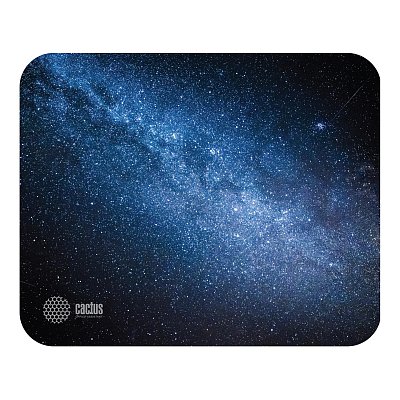 Коврик для мыши Cactus CS-MP-P02M Milky Way Средний черный 300×250x2мм