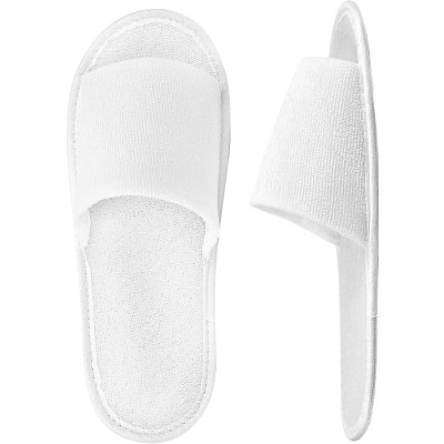 Тапочки одноразовые СтандартМахраСпанбонд, отк. мыс, иск. махр180г/кв2, Эва 3мм