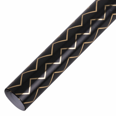 Бумага упаковочная С ЭФФЕКТАМИ НАБОР 3 шт., «Black Edition», 70×100 см, ЗОЛОТАЯ СКАЗКА