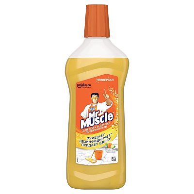 Средство для мытья полов и других поверхностей Mr. Muscle «Цитрусовый Коктейль», 500мл