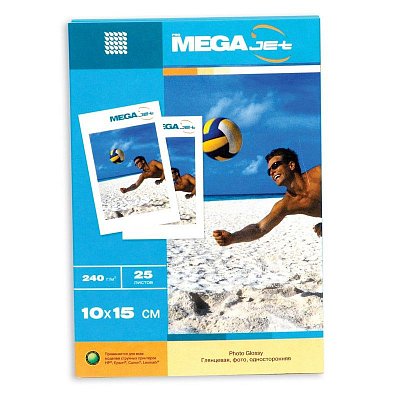 Фотобумага для цветной струйной печати Promega jet Photo (глянцевая микропористая, 10×15, 240 г/кв. м, 25 листов)